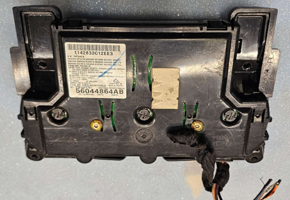 🔥02-05 Dodge RAM Overhead Console DOME Map Compass Module Assembly Black