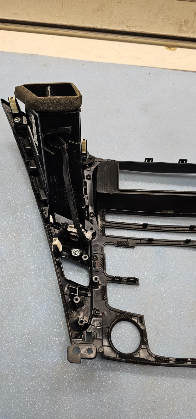 11-14 Hyundai Sonata Center Dash Radio Surround Bezel Trim Panel Climate BLACK