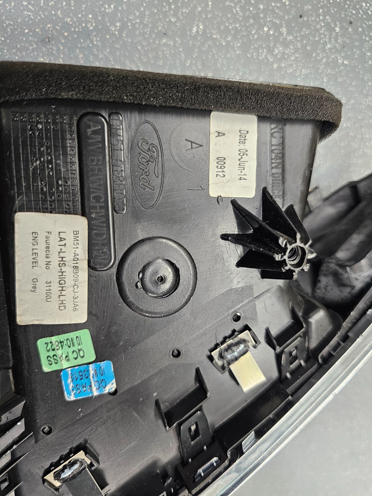 🔥12-14 Ford Focus Dash Left Driver AC Air Vent Heater Conditioning Trim Black