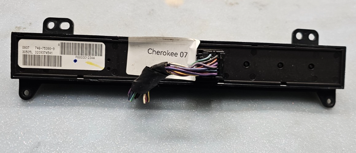 🔥06-07 Cherokee Commander Information Switch Control Instrument Panel BLACK OEM