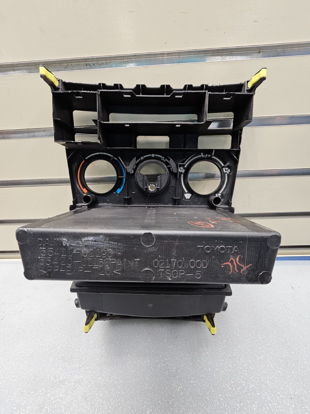 🔥2003-2008 Toyota COROLLA Center Dash Climate Bezel Tray Panel Trim BLACK