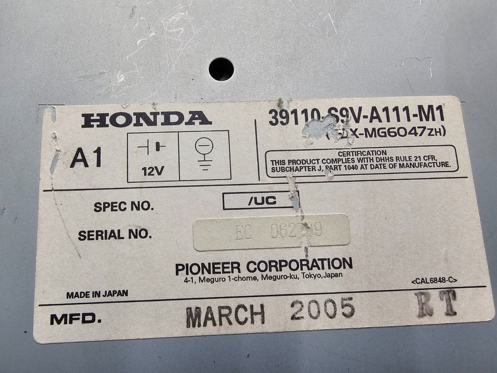 🔥2005 Honda Pilot Dash Front Center AM FM CD Radio Receiver Display Climate OEM