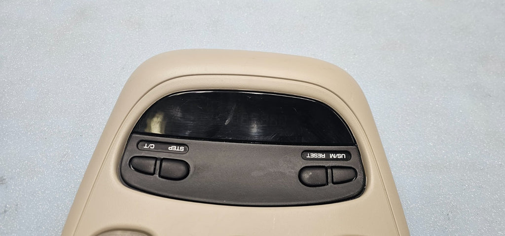 🔥02-05 Dodge RAM Overhead Console DOME Light Roof Storage Compartment TAN 05