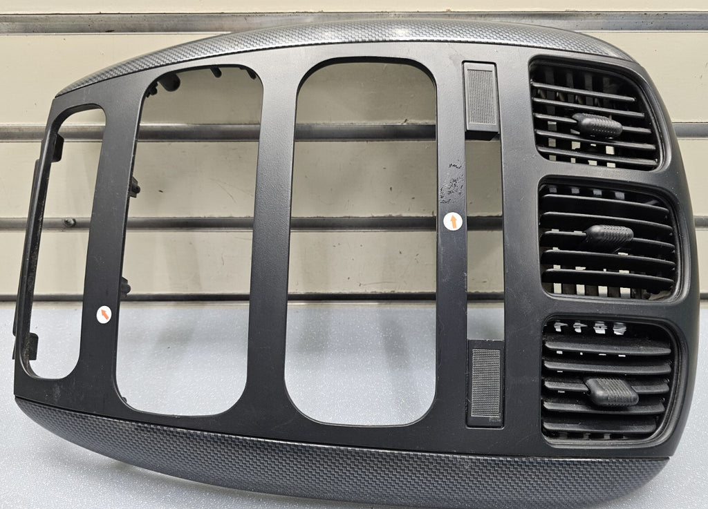 🔥01-07 Caravan Town & Country dash radio climate TRIM bezel Carbon Fiber Black