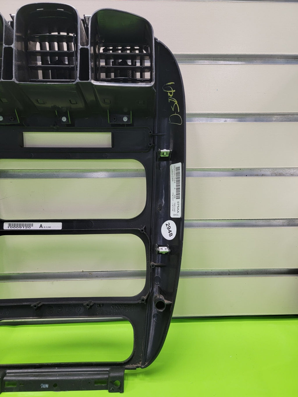 🔥01-07 Dodge Caravan Town & Country dash radio climate TRIM bezel carbon fiber