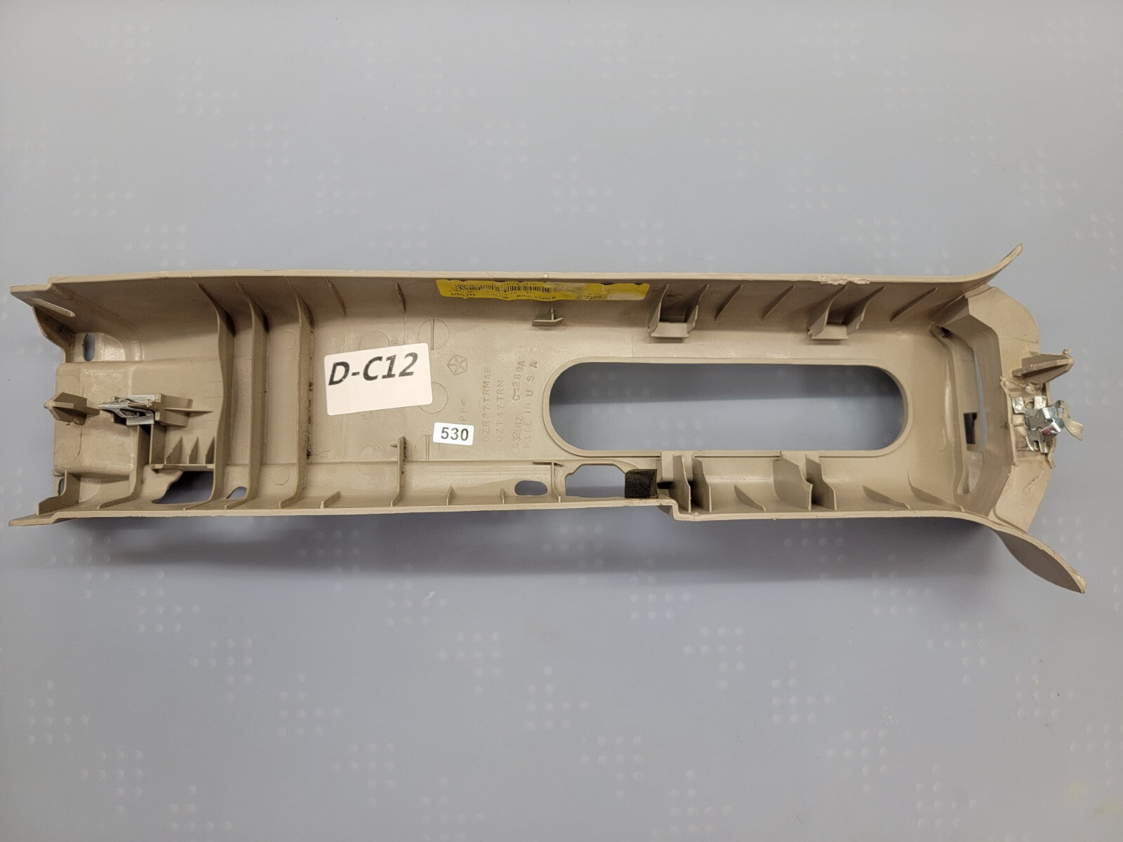 08-16 Dodge Grand Caravan LEFT Center Upper B Pillar Panel Trim Cover 29587 TAN