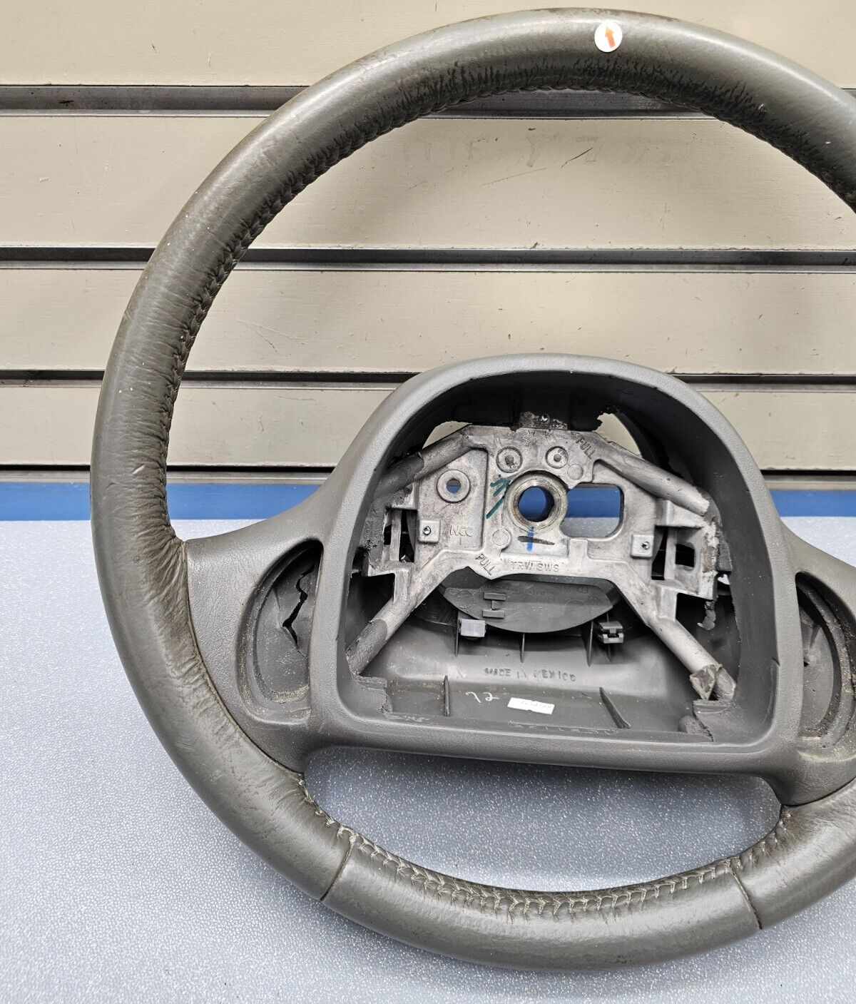 🔥98-04 Grand Marquis Crown Victoria Town Car Driver Steering Wheel Leather Gray