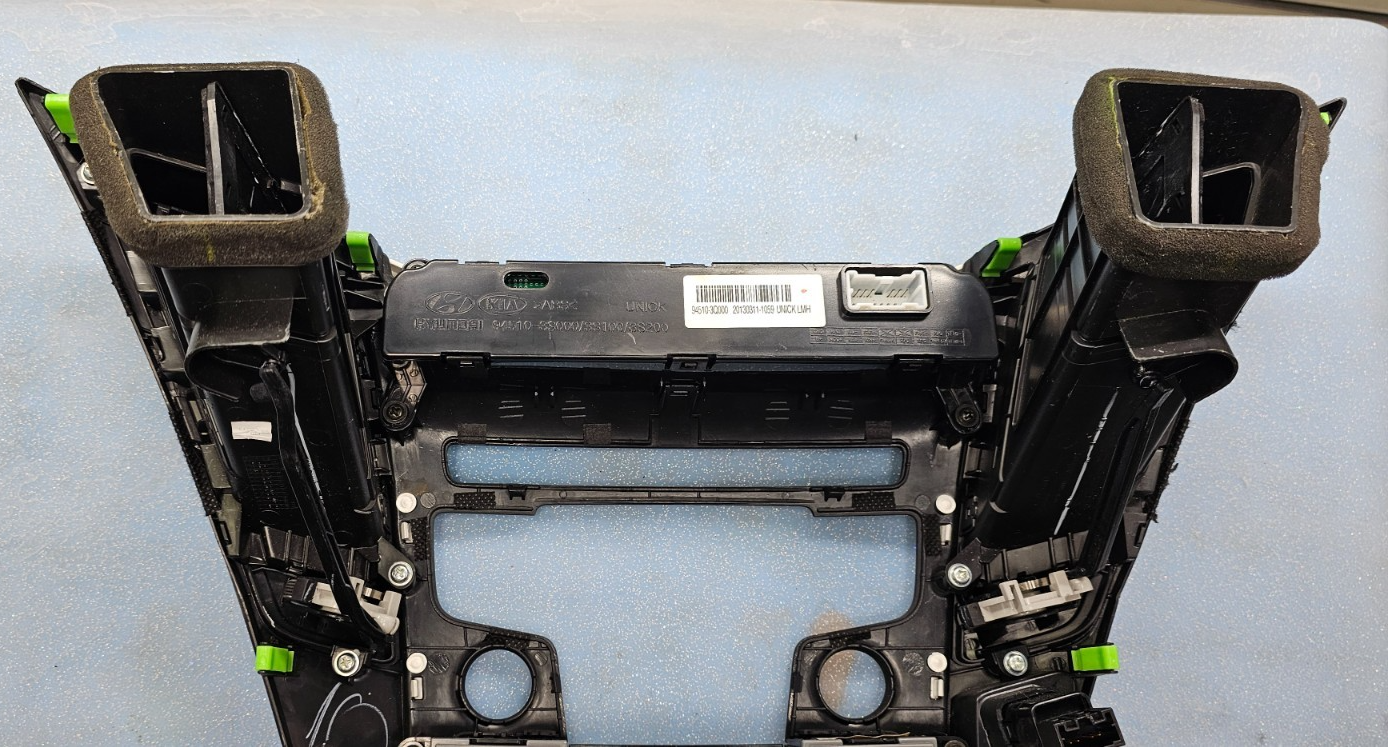 🔥11-14 HYUNDAI SONATA DASH AC CONTROL AM FM RADIO STEREO TRIM BEZEL BLACK 