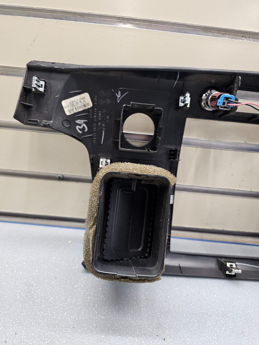 🔥07-14 Silverado SIERRA Center Dash Radio Bezel AC Climate Trim Panel BLACK B6
