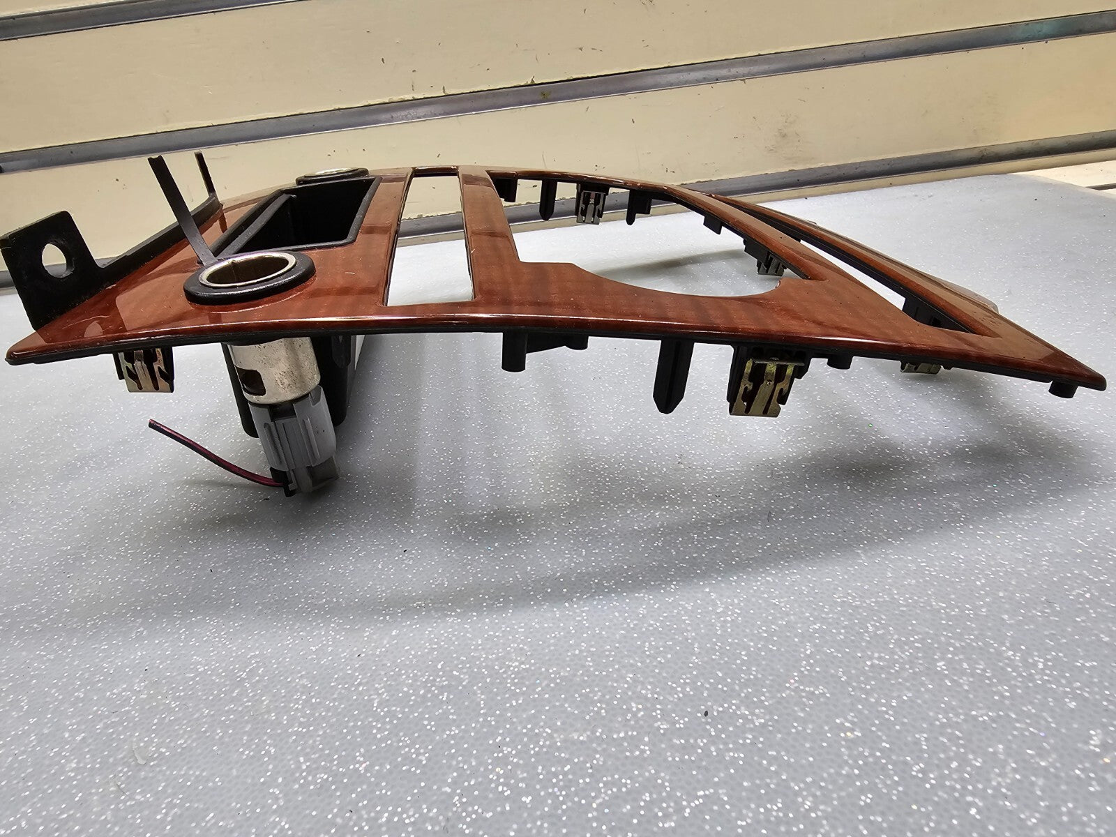 🔥05-07 JEEP GRAND CHEROKEE DASH PANEL RADIO SURROUND TRIM BEZEL WOODGRAIN OEM