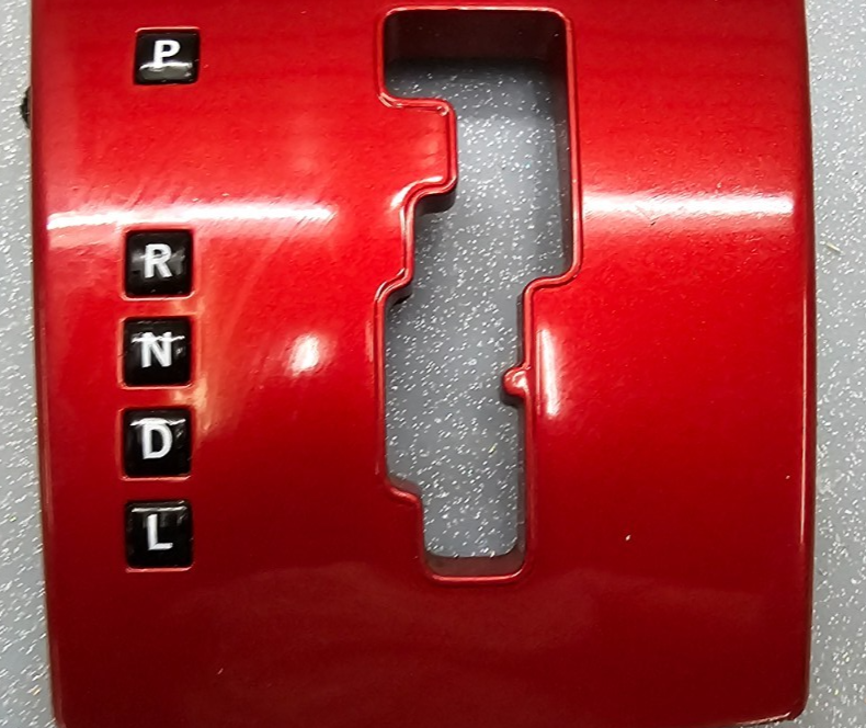 🔥07-09 DODGE CALIBER GEAR TRANSMISSION SHIFTER SHIFT BEZEL TRIM RED