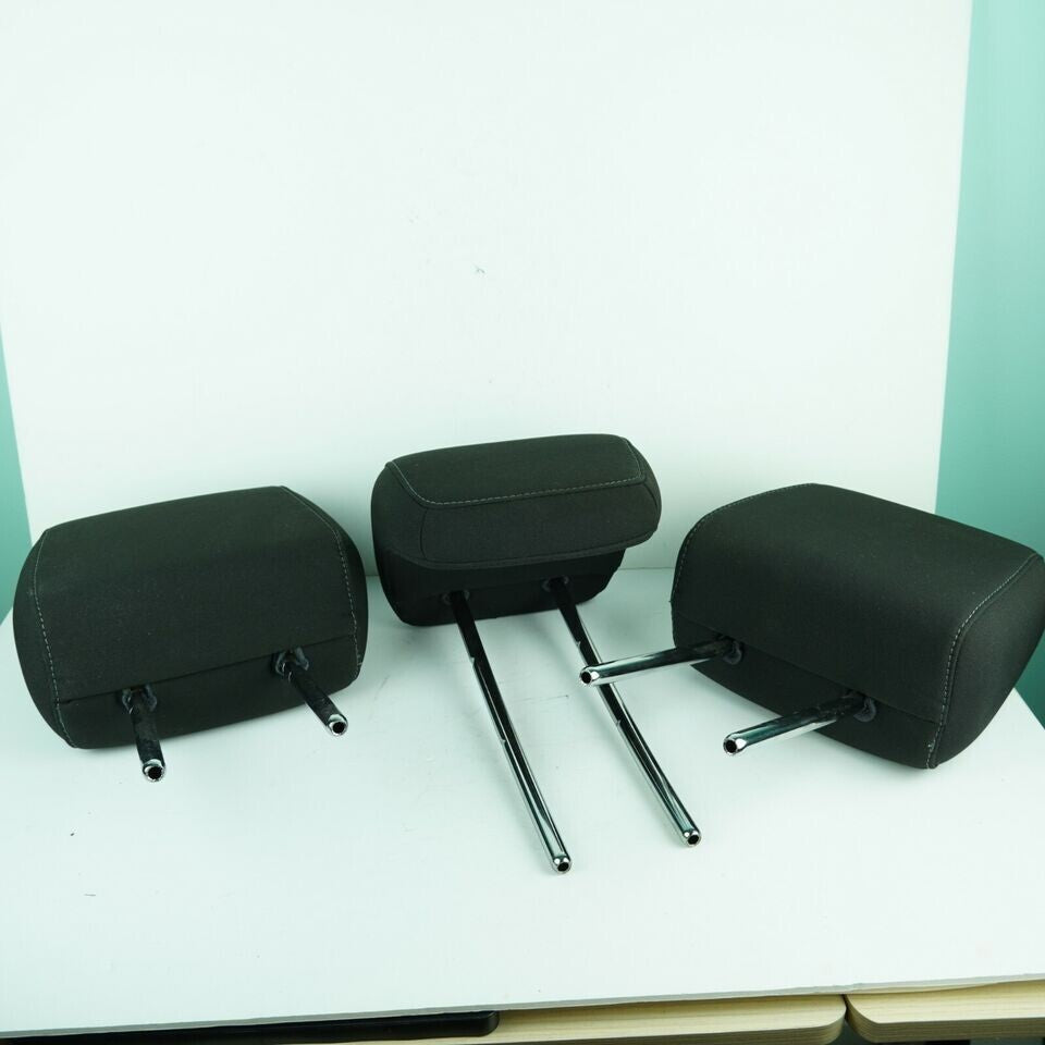 🔥2015 - 2018 Ford Focus Rear Head Rest Set Black Cloth Headrests Fabric 3026