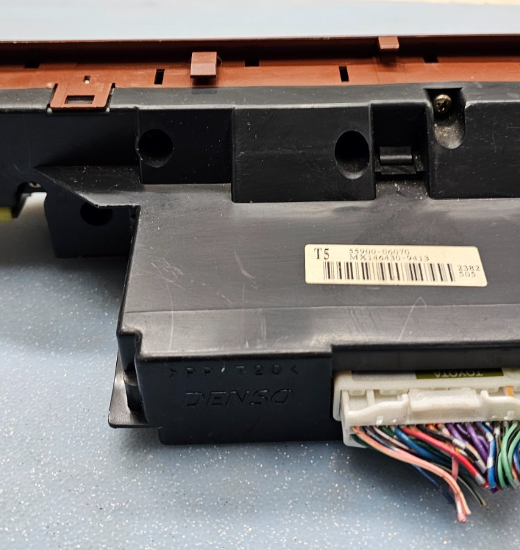 🔥02-06 Camry Dash A/C HVAC AC Heater Temperature Climate Control Unit Wood