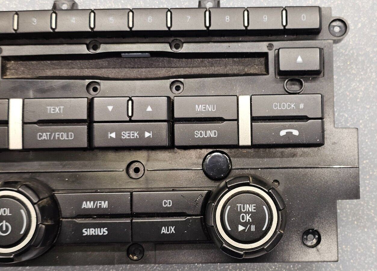 09-12 Ford F150 Center Dash AM/FM CD AUX Radio Stereo Faceplate Trim Panel Black