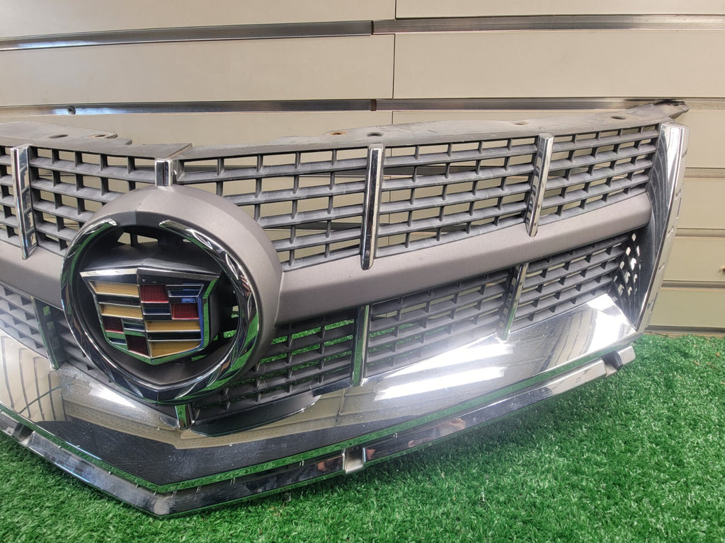 🔥2010-2012 CADILLAC SRX UPPER FRONT GRILLE WITH EMBLEM ASSEMBLY CHROME OEM GRAY