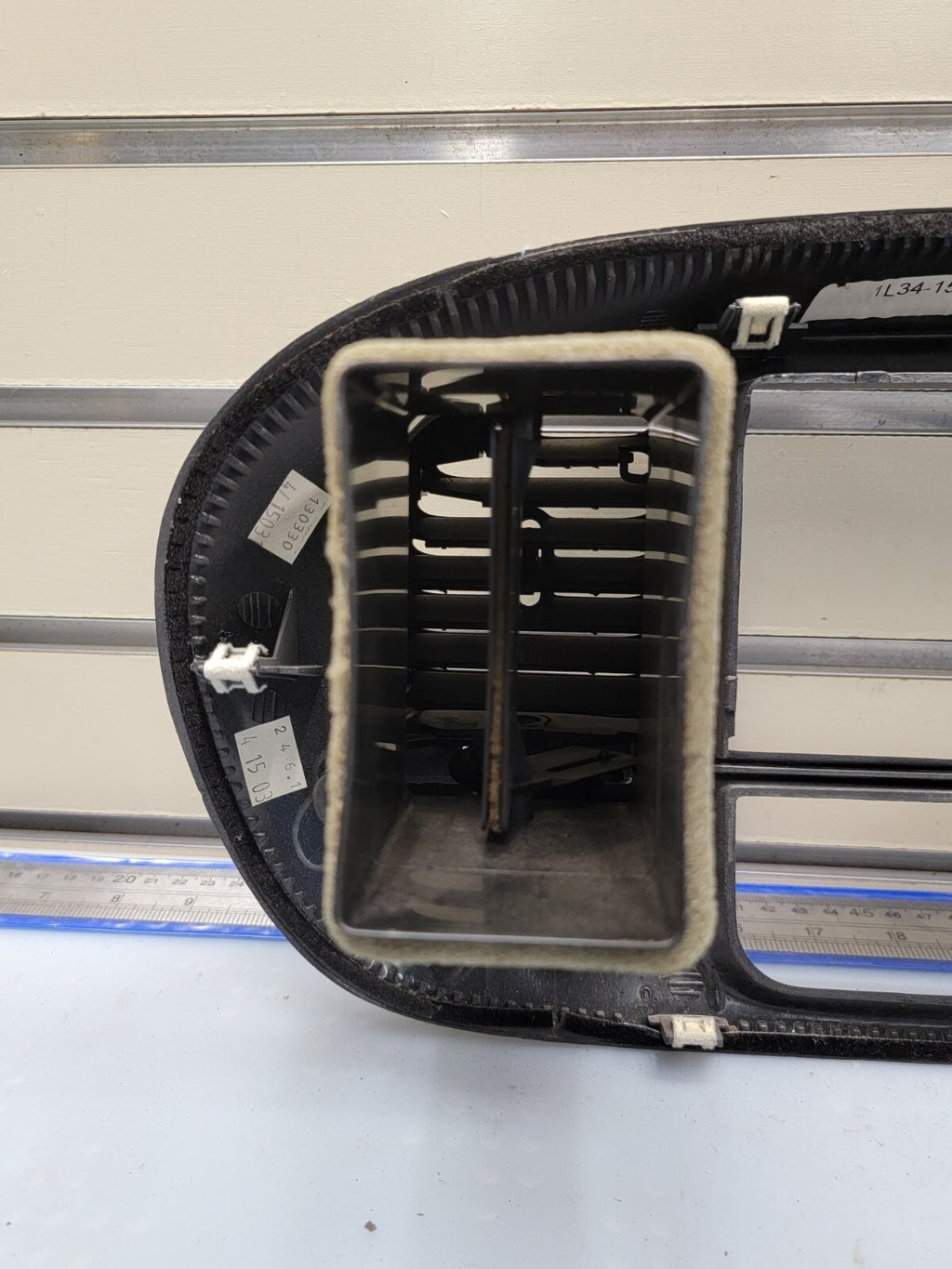 🔥97-03 Ford F150 Center Dash Radio Climate Trim BEZEL Panel AIRBG Line GRAY