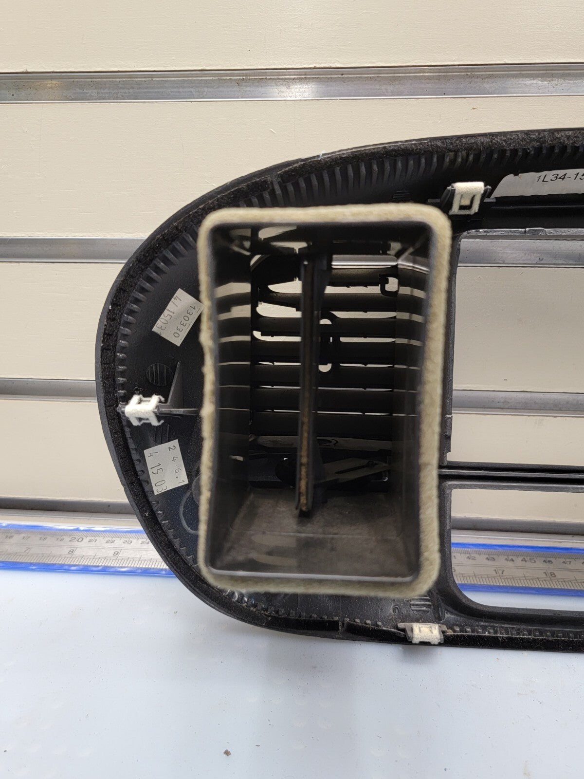 🔥97-03 Ford F150 Center Dash Radio Climate Trim BEZEL Panel AIRBG Line GRAY
