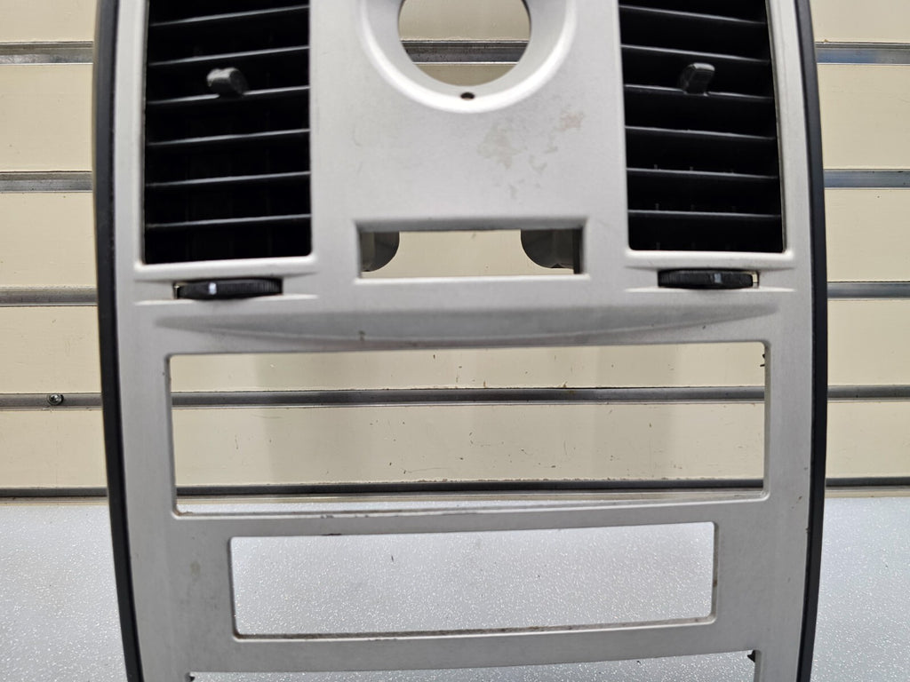 08-10 Grand Caravan Town Country Dash AM FM Radio Stereo Trim Bezel Panel SILVER