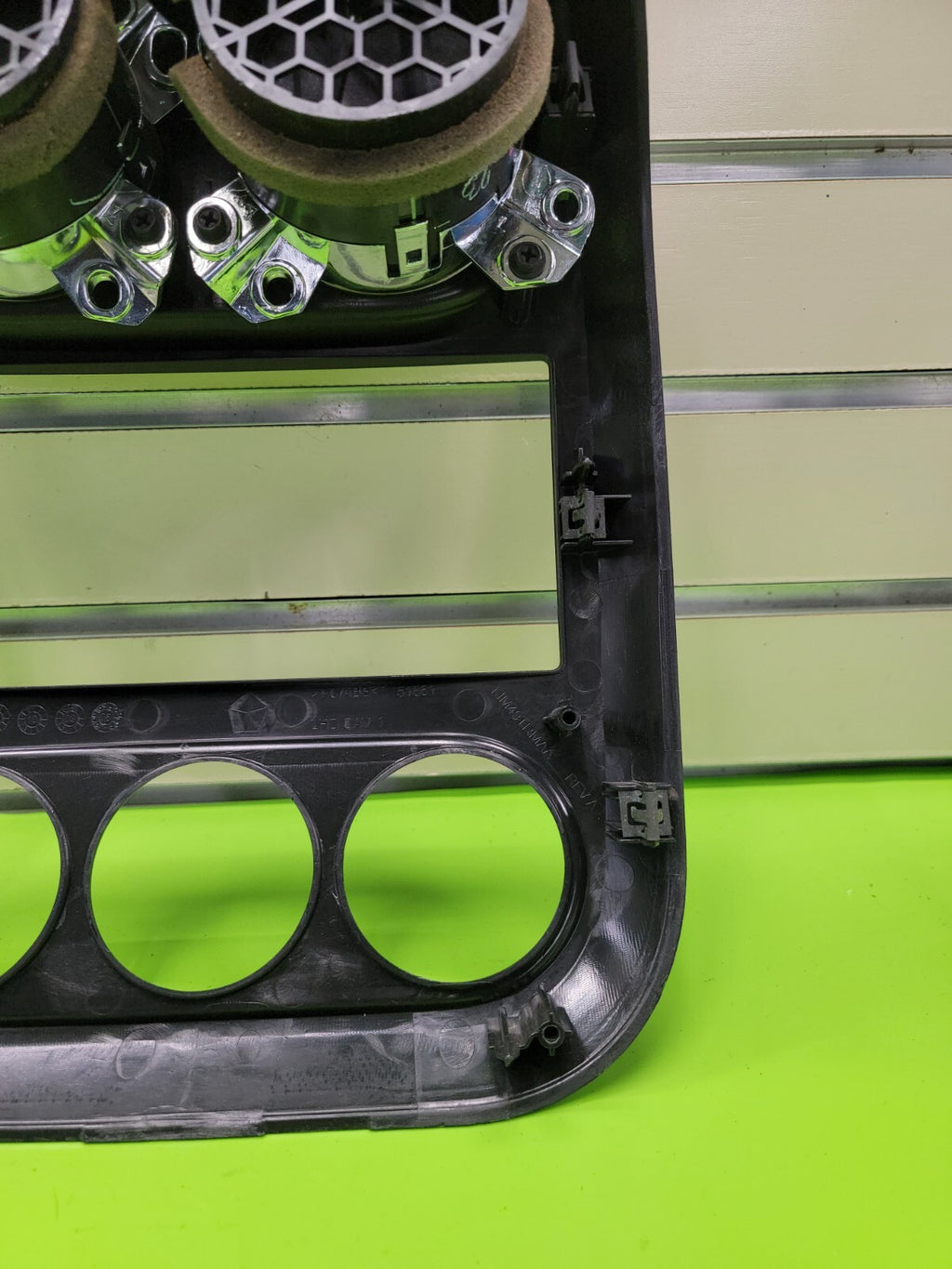 🔥10-16 Jeep Compass Patriot Center Radio Climate Dash Trim Bezel Vents BLACK