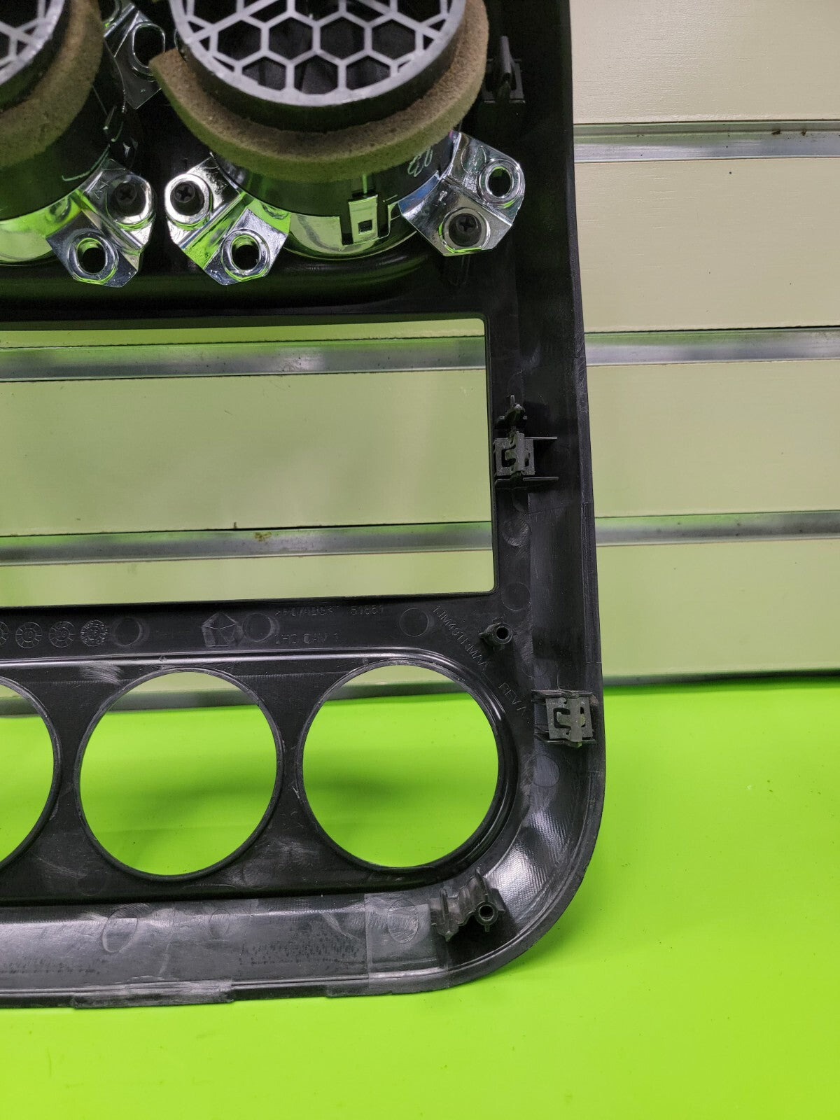 🔥10-16 Jeep Compass Patriot Center Radio Climate Dash Trim Bezel Vents BLACK