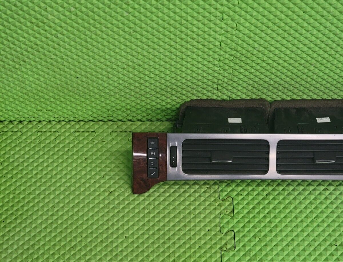 07-14 Yukon Tahoe Suburban Burl Front Dash Belt Trim A/C Vents F201 woodgrain