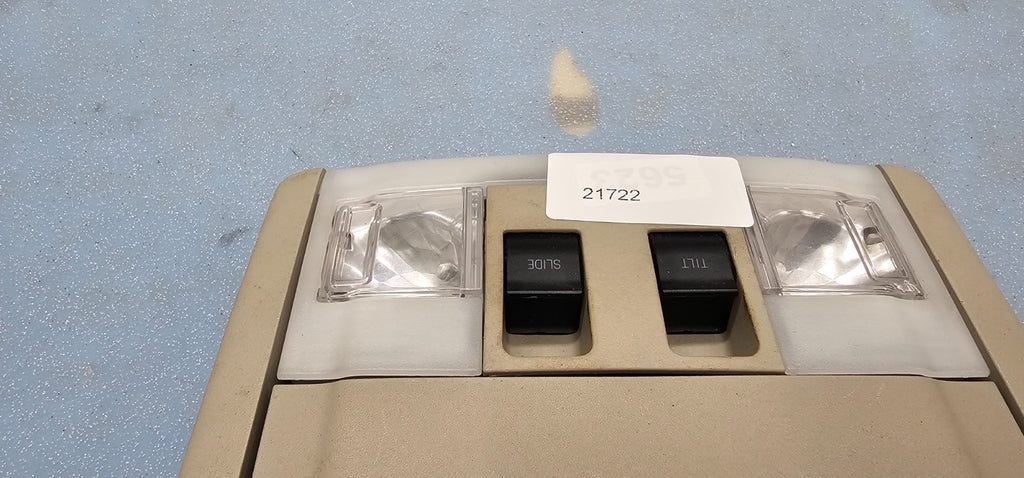 🔥07-14 Ford Edge Overhead Console Storage Compartment Dome Light Assembly TAN