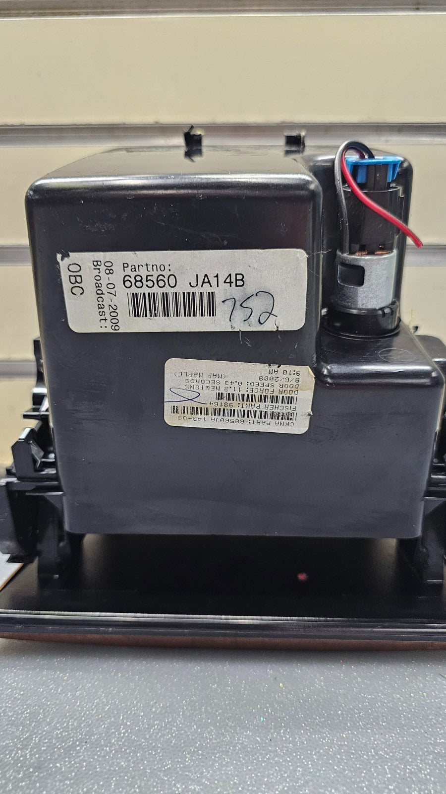 🔥07-12 Nissan Altima Compartment Center Console Storage Bin Woodgrain OEM