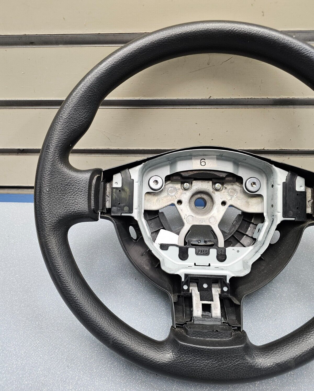 🔥2008-2015 NISSAN ROGUE LEFT DRIVER STEERING  WHEEL ASSEMBLY LEATHER BLACK OEM