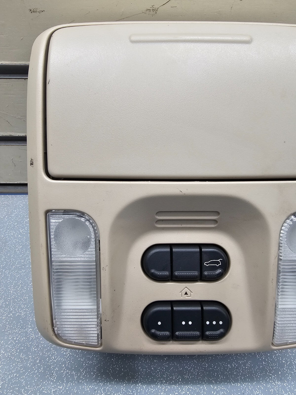 🔥04-07 Chrysler Pacifica Overhead Console Dome Map Light Lamp Sun Roof Tan OEM