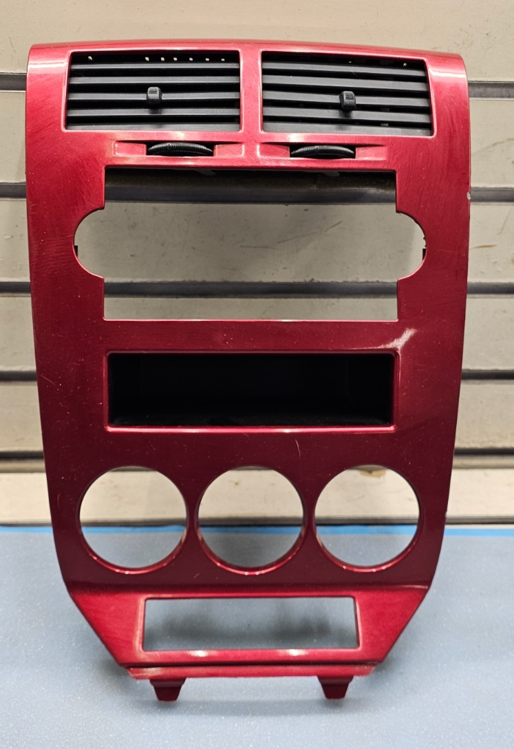 🔥07-09 Dodge CALIBER Dash Radio Center BEZEL Climate Dash Trim Vents RED