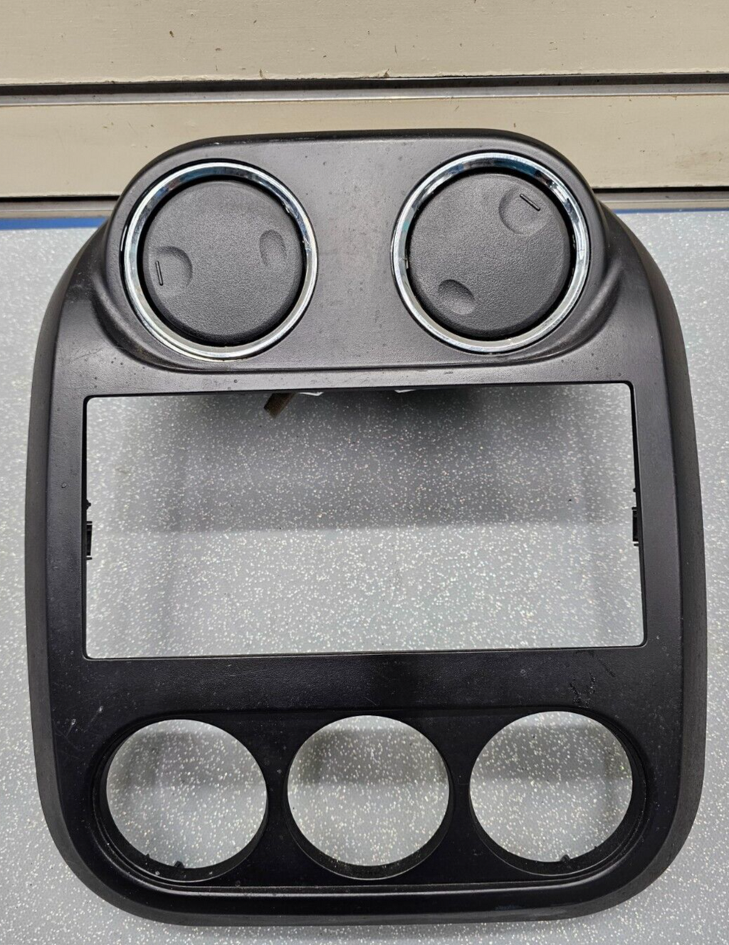 🔥10-16 Jeep Compass Patriot Center Radio Climate Dash Trim Bezel Vents BLACK