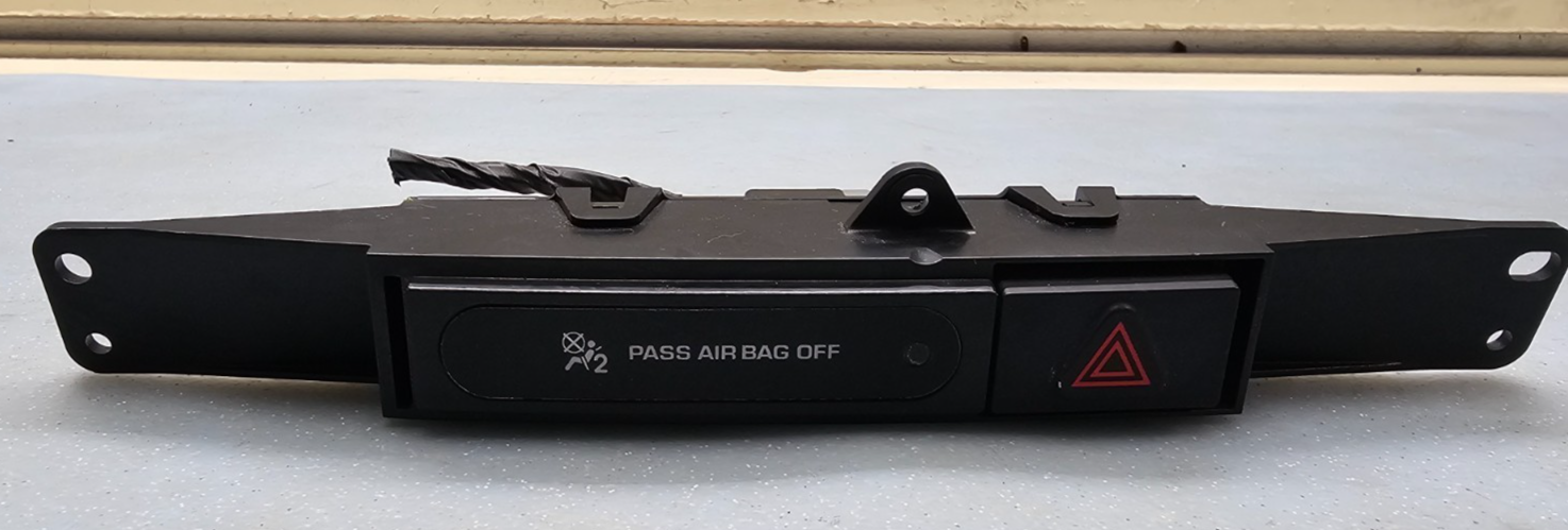 🔥01-07 CARAVAN Grand Caravan Town & Country  warning HAZARD LIGHT SWITCH BLACK