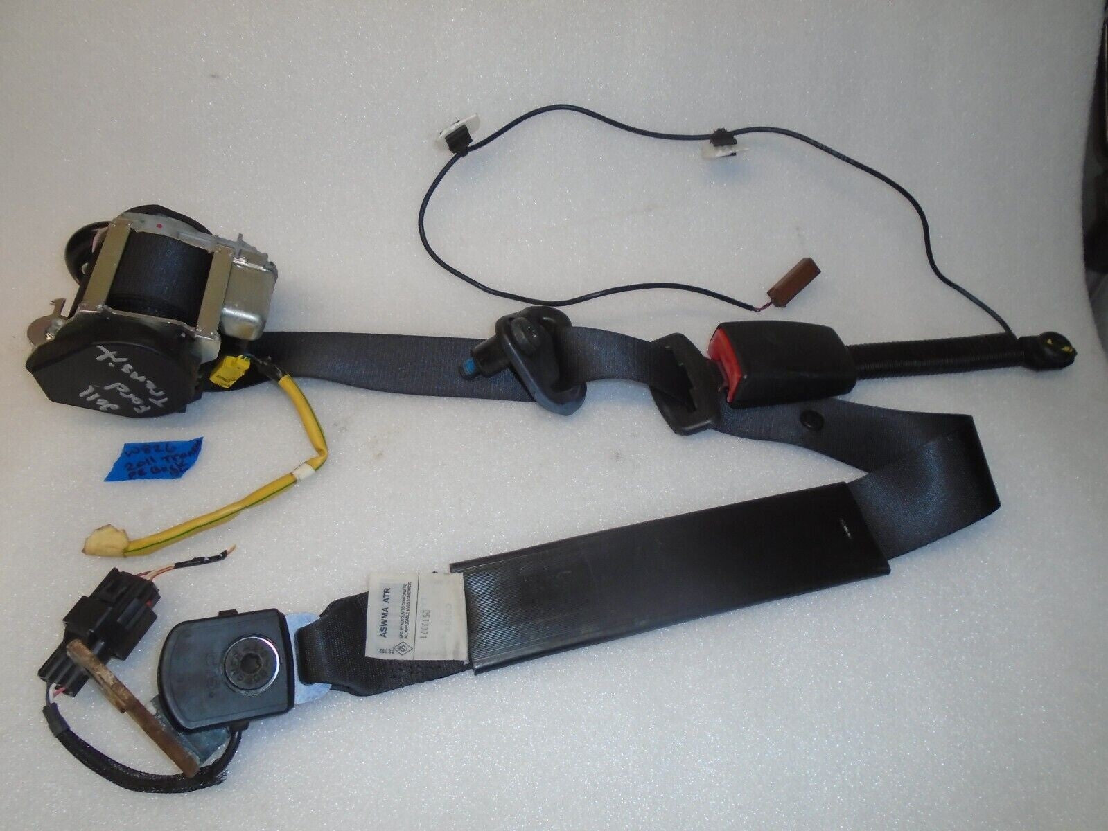 🔥2010-2013 FORD TRANSIT CONNECT FRONT PASSENGER SEAT BELT & BUCKLE OEM BLACK
