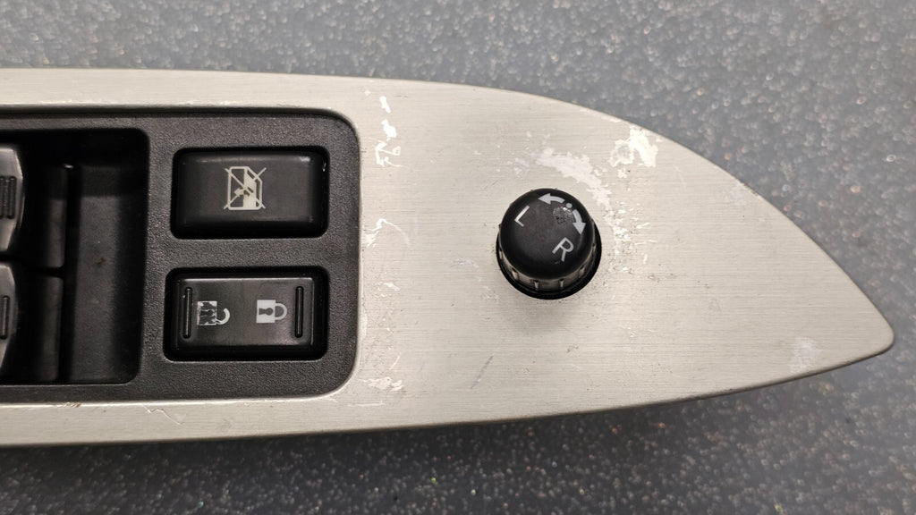 🔥09-14 MURANO LEFT DRIVER MASTER LOCK ELECTRIC WINDOW MIRROR SWITCH SILVER OEM