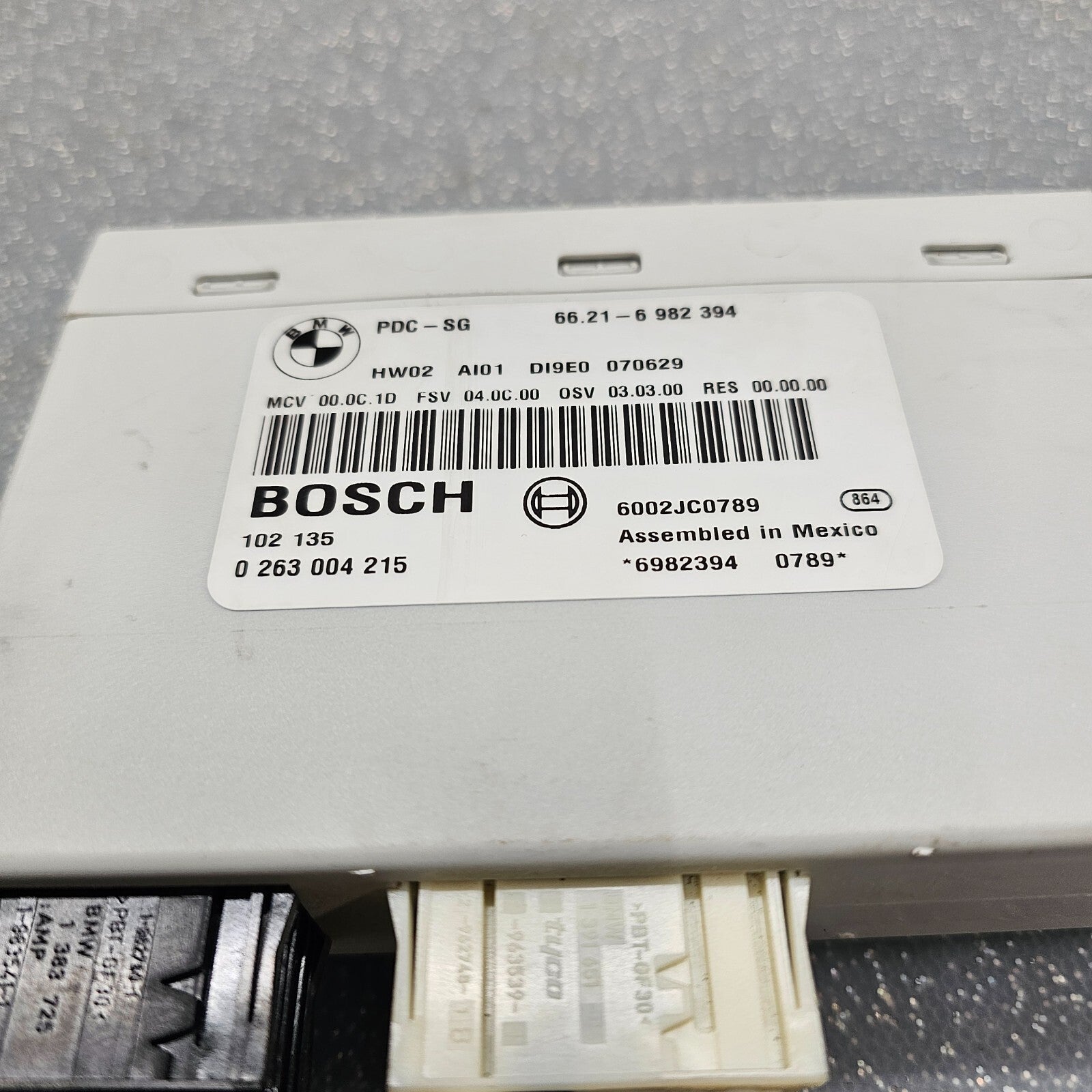 05-13 BMW 3 Series M3 E90 PARKING DISTANCE SENSOR CONTROL PDC MODULE 0263004186