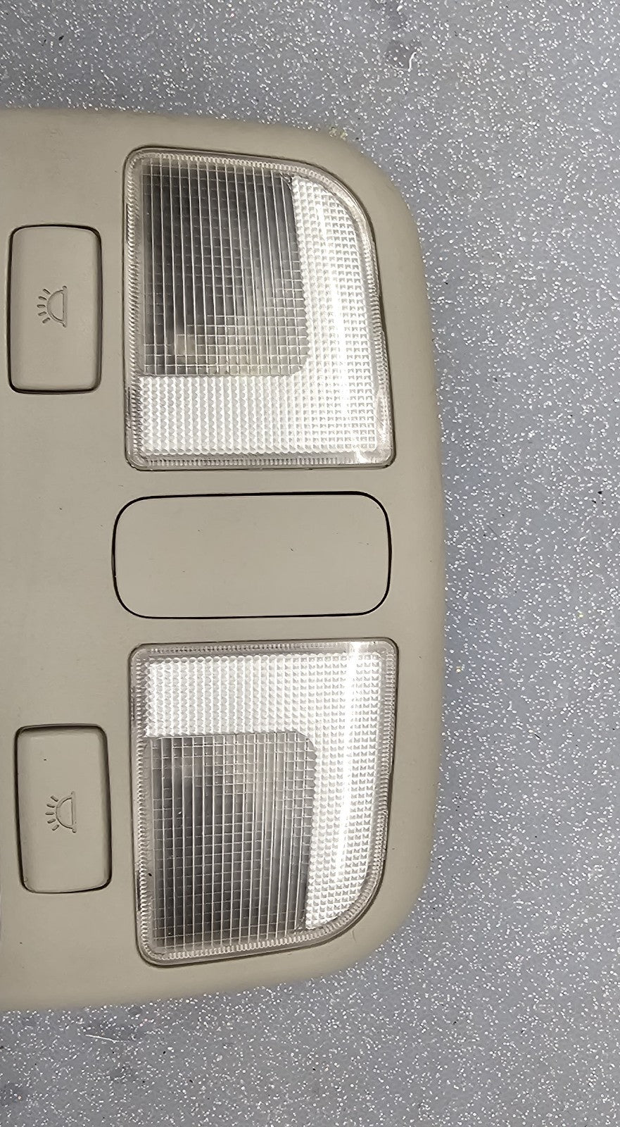 06-10 Hyundai Sonata Overhead Console Dome Map Light Lamp Storage Assembly Gray