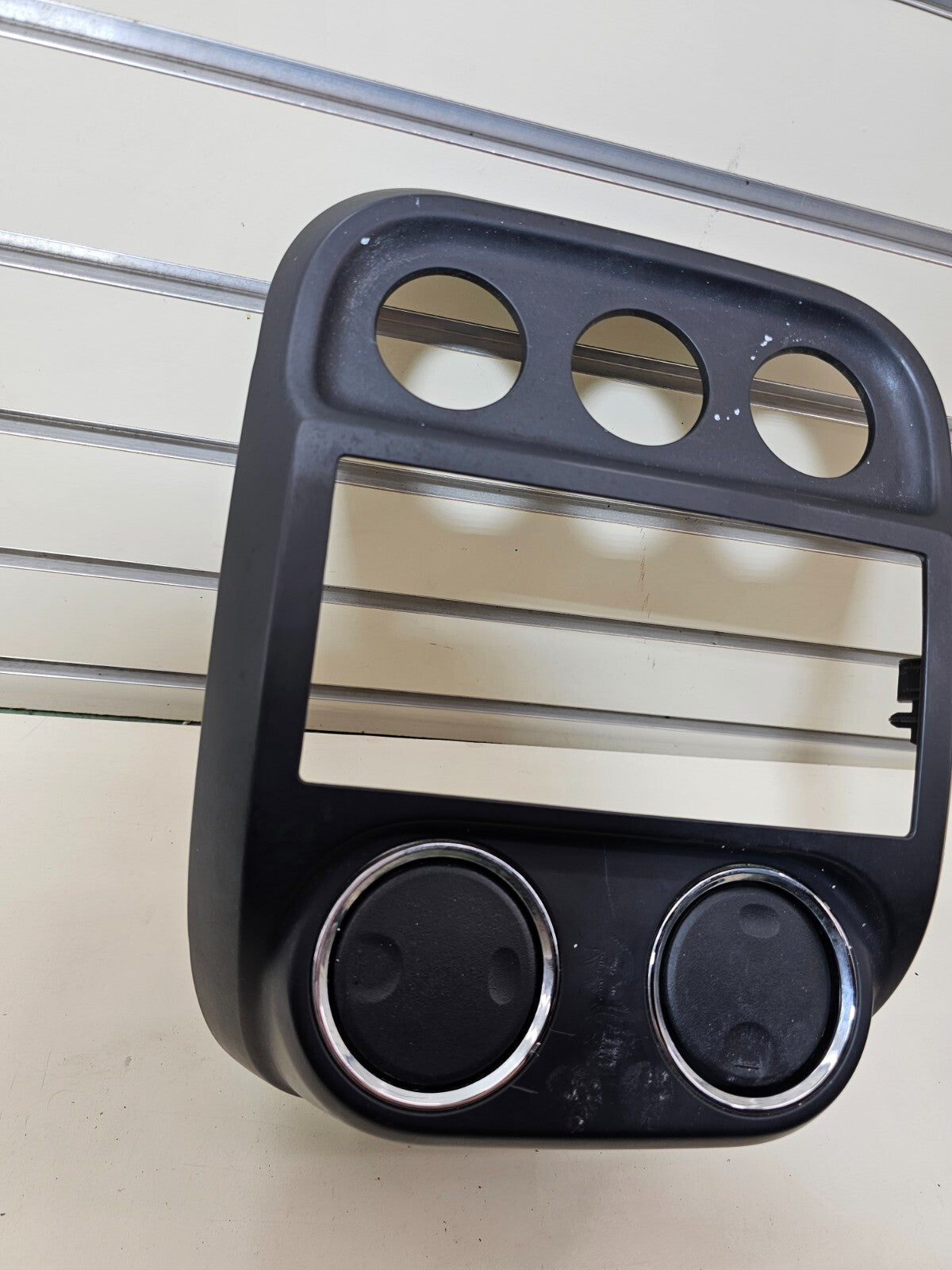 🔥10-16 Jeep Compass Patriot Center Dash Radio Climate Trim Bezel Panel BLACK