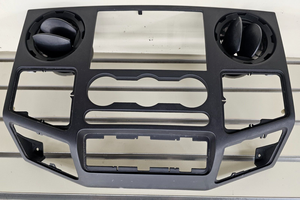 🔥08-10 Ford F250 Super Duty Dash Radio Bezel Trim Panel Climate Control Black