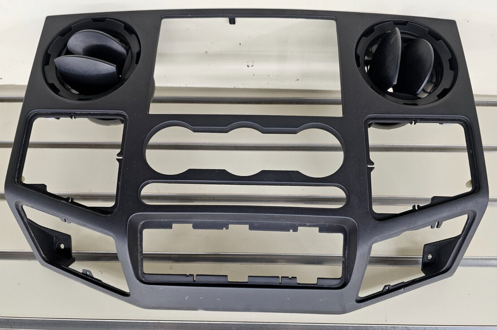 🔥08-10 Ford F250 Super Duty Dash Radio Bezel Trim Panel Climate Control Black
