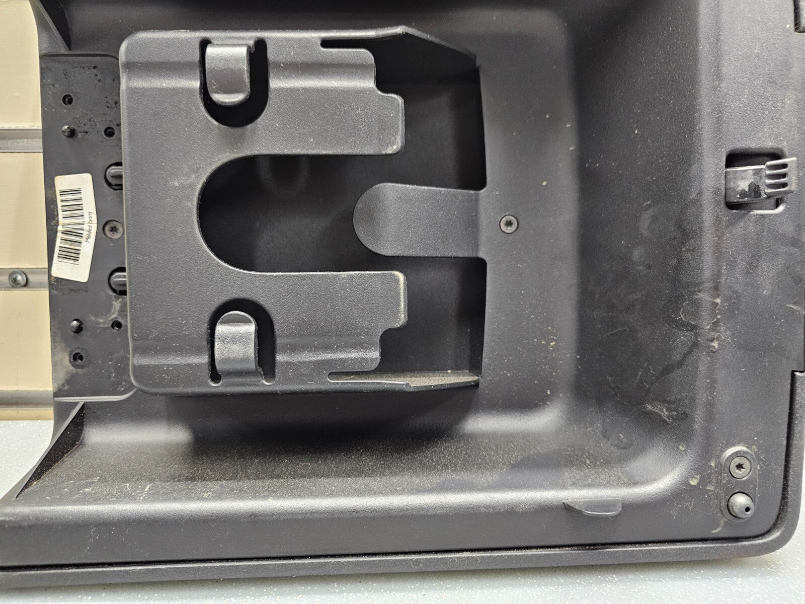 04-08 FORD F150 LARIAT FLOOR CENTER CONSOLE COLUMN SHIFT ARM REST LID TOP BLACK