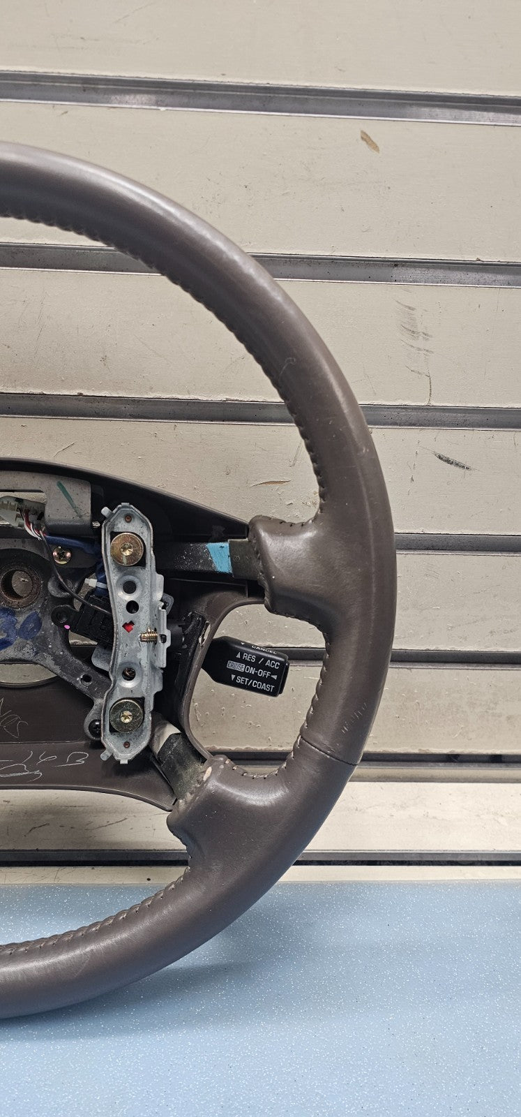 🔥97-00 LEXUS ES300 CAMRY LEATHER STEERING COLUMN WHEEL CRUISE CONTROL BLACK