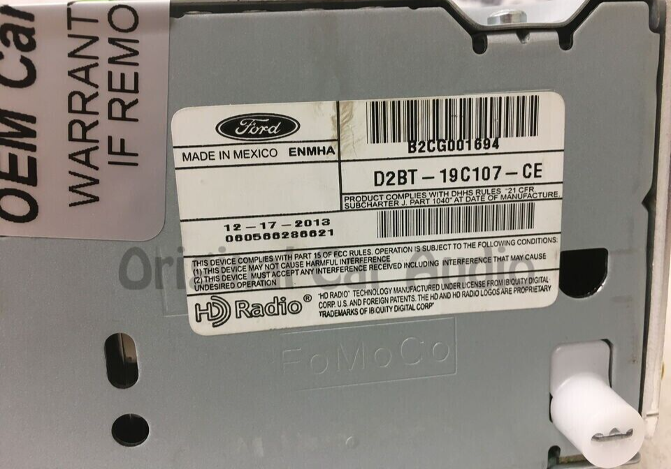 2014-2016 Ford Fiesta AM FM HD Single CD PLAYER SATELITE MP3 Radio Receiver OEM