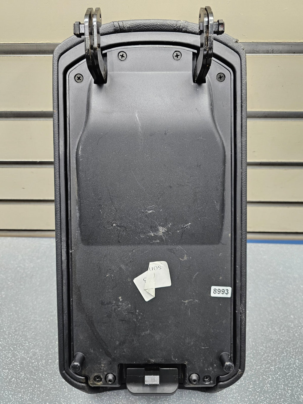 🔥11-14 HYUNDAI SONATA FRONT CENTER CONSOLE ARM REST LID COVER TOP PAD Black OEM