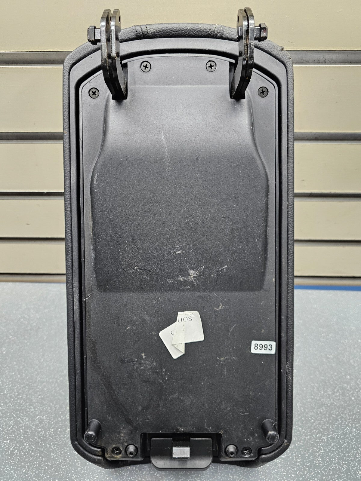 🔥11-14 HYUNDAI SONATA FRONT CENTER CONSOLE ARM REST LID COVER TOP PAD Black OEM