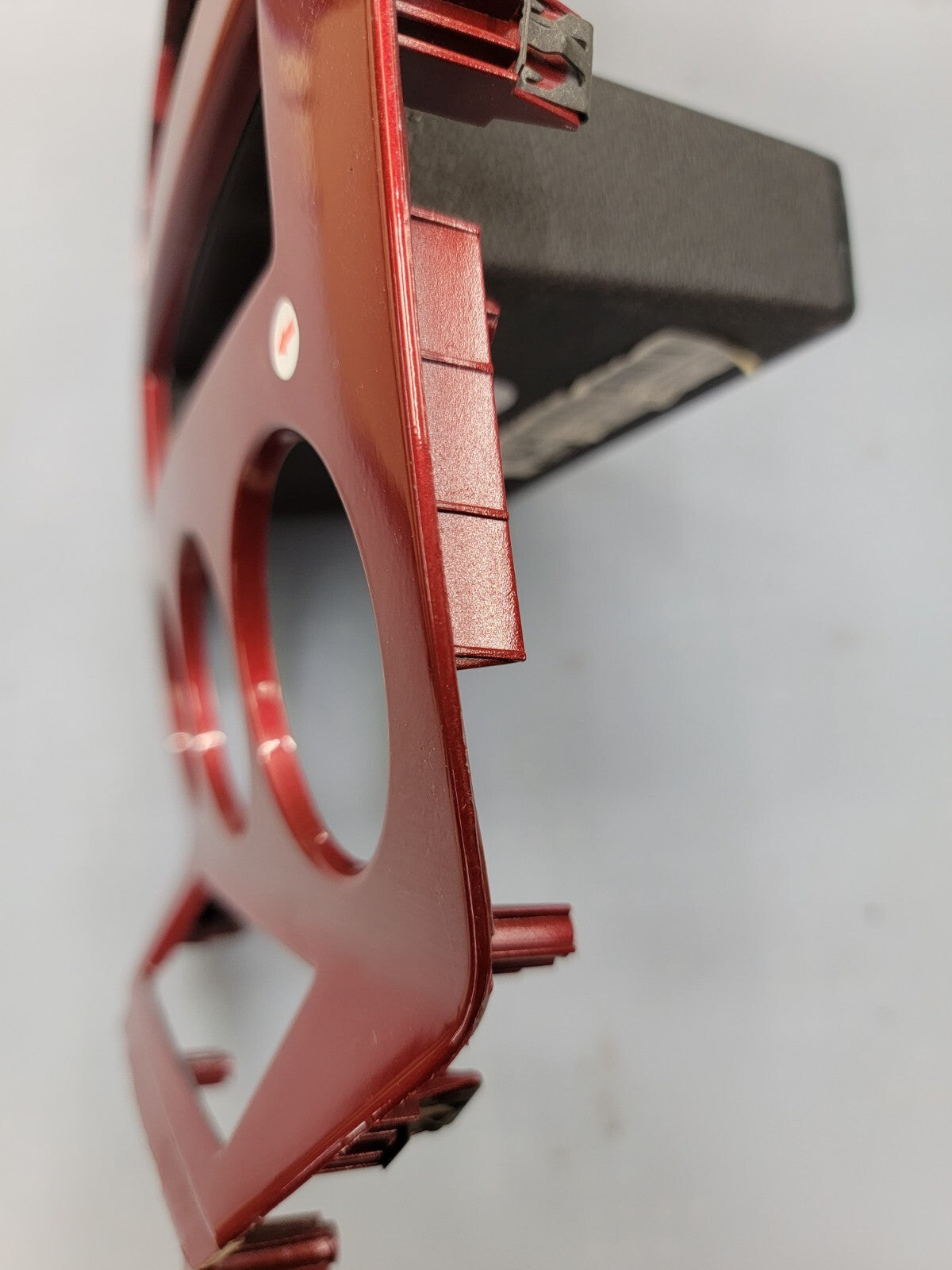 🔥07-09 Dodge CALIBER Dash Radio Center BEZEL Climate Dash Trim Vents Red B15