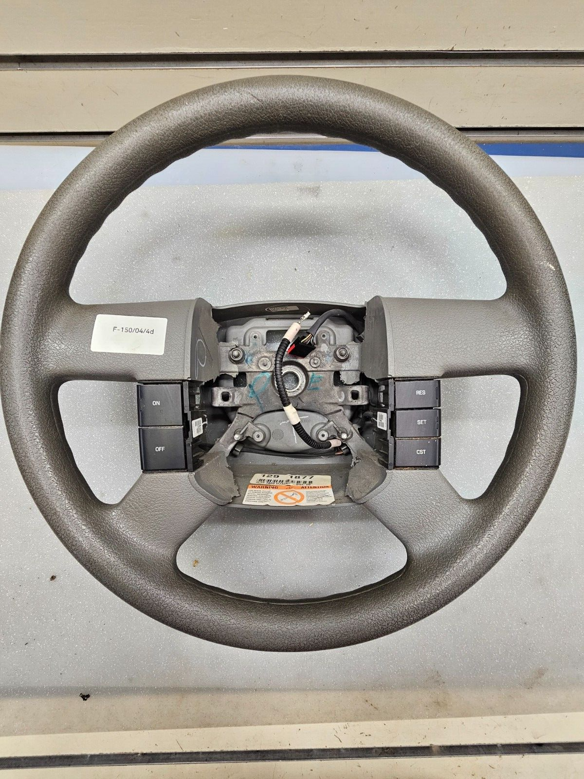 🔥2004-2008 Ford F-150 F150 Tan Leather Wrapped Steering Wheel LEATHER OEM TAN