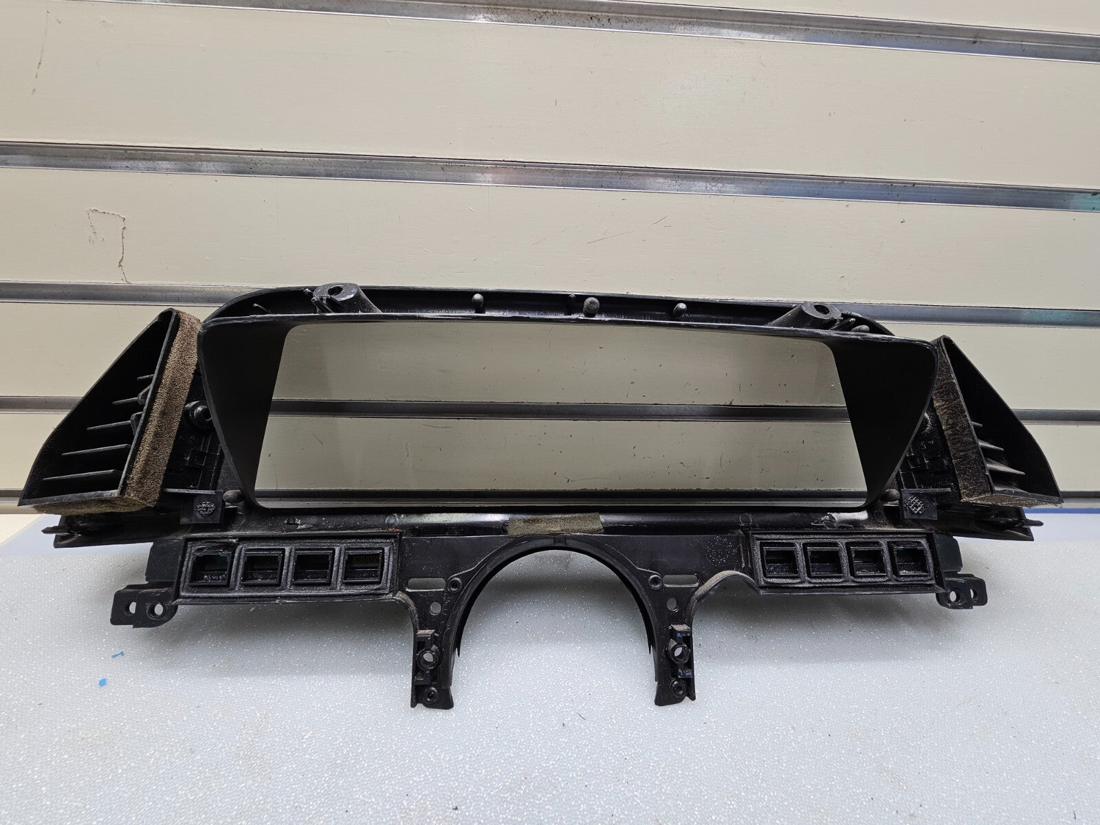 1987-1991 Ford F-150 F250 BRONCO Dash CLUSTER Bezel Speedo Gauge Trim Black C11