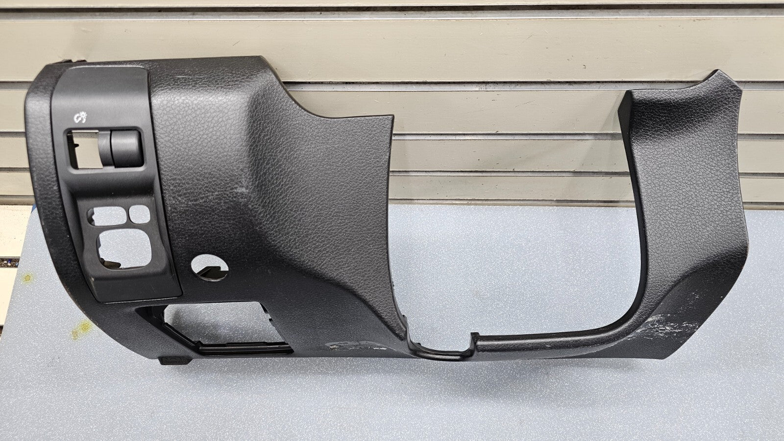 08-14 Impreza WRX STI Left Driver Dash Kick Panel Under Lower Column Cover Black