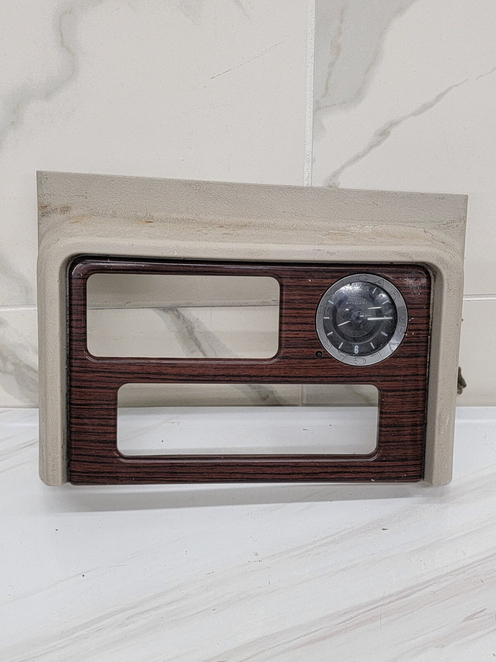 2002-2006 Cadillac Escalade Radio Dash Trim Bezel with Clock 15072628  woodgrain