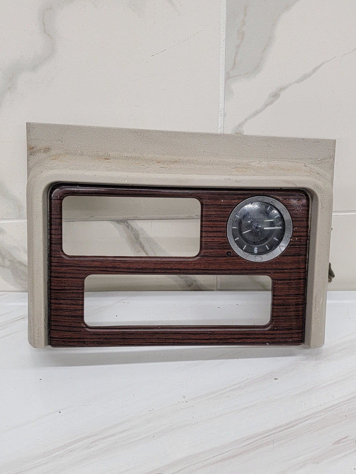2002-2006 Cadillac Escalade Radio Dash Trim Bezel with Clock 15072628  woodgrain